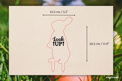 Easter Egg Hunt Bunny Sign Laser Cut | Glowforge | SVG Product Image 2