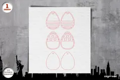 4th of July Earrings Laser Cut | Jewerly | SVG Product Image 2