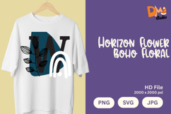 Horizon Flower Boho Floral Monogram Product Image 1