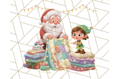 Santa’s Pajama Day Clipart, Cute Christmas Bedtime PNG Product Image 5