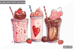 Valentine&#039;s Day Coffee PNG Sublimation design Product Image 1