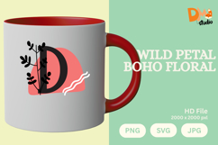 Wild Petal Boho Floral Monogram Product Image 1