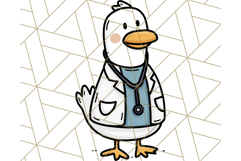 Goose Occupation Clipart PNG, Cute Job-Themed Graphics Product Image 5