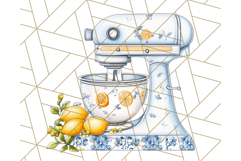 Mediterranean Cottagecore Kitchen PNG Clipart with Lemons Product Image 5