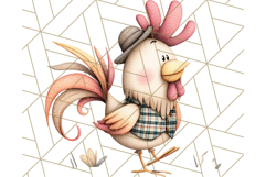 Fall Farm Animal Clipart, Autumn Barnyard PNG Illustrations Product Image 5