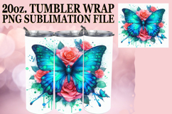 RADIANT GIFT 20oz TUMBLER WRAP, Butterfly Product Image 1