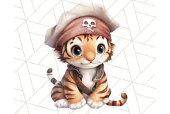 Cartoon Pirate Kids and Animals PNG Clipart for Fun Designs Product Image 5