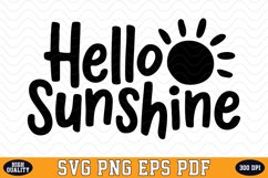Hello Sunshine SVG Design | SVG Cut files Product Image 1