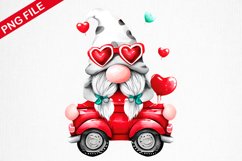 Valentine Gnome On pickup Sublimation- Gnome Sublimation Product Image 1