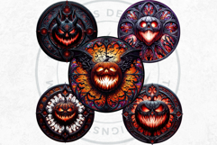 Gothic Jack O Lantern Clipart Horror Stained Glass Halloween Product Image 8