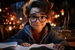 3D Character Boy Graphic_Designer with relevant environment Product Image 1
