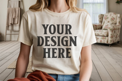 Comfort Colors 1717 Ivory T-Shirt Mockup Product Image 1