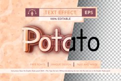 Potato - Editable Text Effect, Font Style Product Image 1