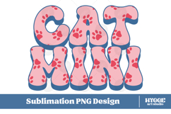 American Cat Mama Papa 4th of July USA Paw DTF PNG Bundle Product Image 3