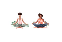 Watercolor Motivational Girl Clipart, Product Image 2