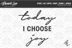 Today I Choose Joy SVG Cutting Files Product Image 1