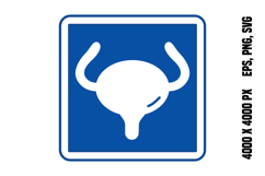Blue Urology Sign Product Image 1