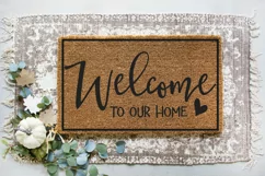 Welcome To Our Home SVG DXF PNG Cut File Product Image 2