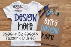 Youth T-Shirt &amp; Clipboard DUO, school theme, MOCK-UP Product Image 1