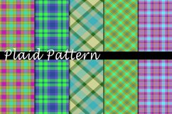 Plaid Pattern Digital Paper Bundle Product Image 1