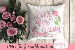 Sister of the groom sublimation design, wedding sublimation Product Image 4