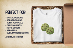 Matcha Cookies Clipart Bundle 4 PNG Product Image 2