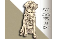 Golden Retriewer multilayer SVG/ Golden Retriewer cut file Product Image 1
