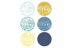 Ocean multilayer SVG/ Ocean cut file/ 3D layer/ Plywood cut Product Image 5