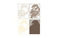 Eagle multilayer SVG/ Eagle cut file/ 3D layer/ Plywood cut Product Image 3