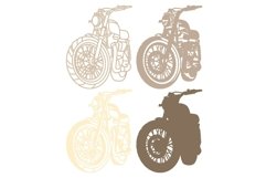 Moto multilayer SVG/ Moto cut file/ 3D layer/ Plywood cut Product Image 2