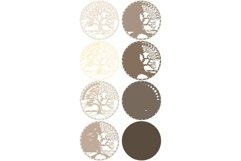 Tree Moon multilayer SVG/ Tree Moon cut file/ 3D layer/ SVG Product Image 2