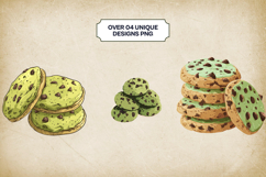 Matcha Cookies Clipart Bundle 4 PNG Product Image 3