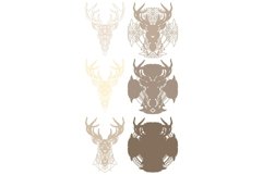 Deer multilayer SVG/ Deer cut file/ 3D layer/ Plywood cut Product Image 2