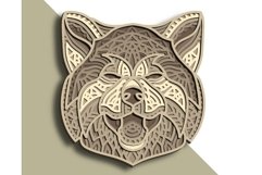 Akita multilayer SVG/ Akita cut file/ 3D layer/ Plywood cut Product Image 3