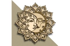 Moon Sun multilayer SVG/ Moon Sun cut file/ 3D layer/ SVG Product Image 4