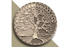 Tree Moon multilayer SVG/ Tree Moon cut file/ 3D layer/ SVG Product Image 3
