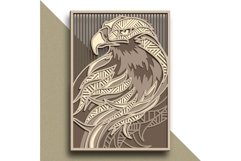 Eagle multilayer SVG/ Eagle cut file/ 3D layer/ Plywood cut Product Image 10