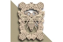 Bee multilayer SVG/ Bee cut file/ 3D layer/ Plywood cutting Product Image 10