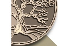 Tree Moon multilayer SVG/ Tree Moon cut file/ 3D layer/ SVG Product Image 4