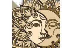 Moon Sun multilayer SVG/ Moon Sun cut file/ 3D layer/ SVG Product Image 8