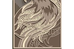 Eagle multilayer SVG/ Eagle cut file/ 3D layer/ Plywood cut Product Image 4