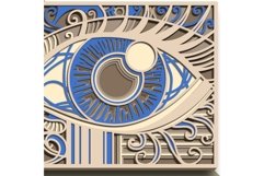 Eye multilayer SVG/ Eye cut file/ 3D layer/ Plywood cutting Product Image 4