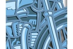 Moto multilayer SVG/ Moto cut file/ 3D layer/ Plywood cut Product Image 9