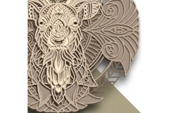 Deer multilayer SVG/ Deer cut file/ 3D layer/ Plywood cut Product Image 4