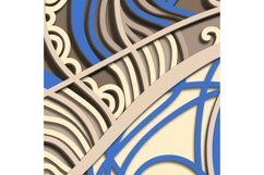 Eye multilayer SVG/ Eye cut file/ 3D layer/ Plywood cutting Product Image 3