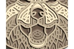 Akita multilayer SVG/ Akita cut file/ 3D layer/ Plywood cut Product Image 6