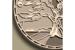 Tree Moon multilayer SVG/ Tree Moon cut file/ 3D layer/ SVG Product Image 8