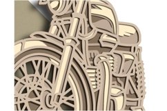 Moto multilayer SVG/ Moto cut file/ 3D layer/ Plywood cut Product Image 6