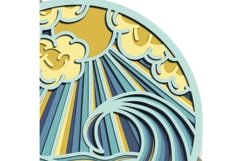 Ocean multilayer SVG/ Ocean cut file/ 3D layer/ Plywood cut Product Image 6