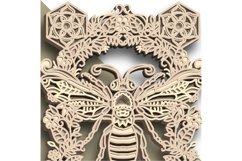 Bee multilayer SVG/ Bee cut file/ 3D layer/ Plywood cutting Product Image 8